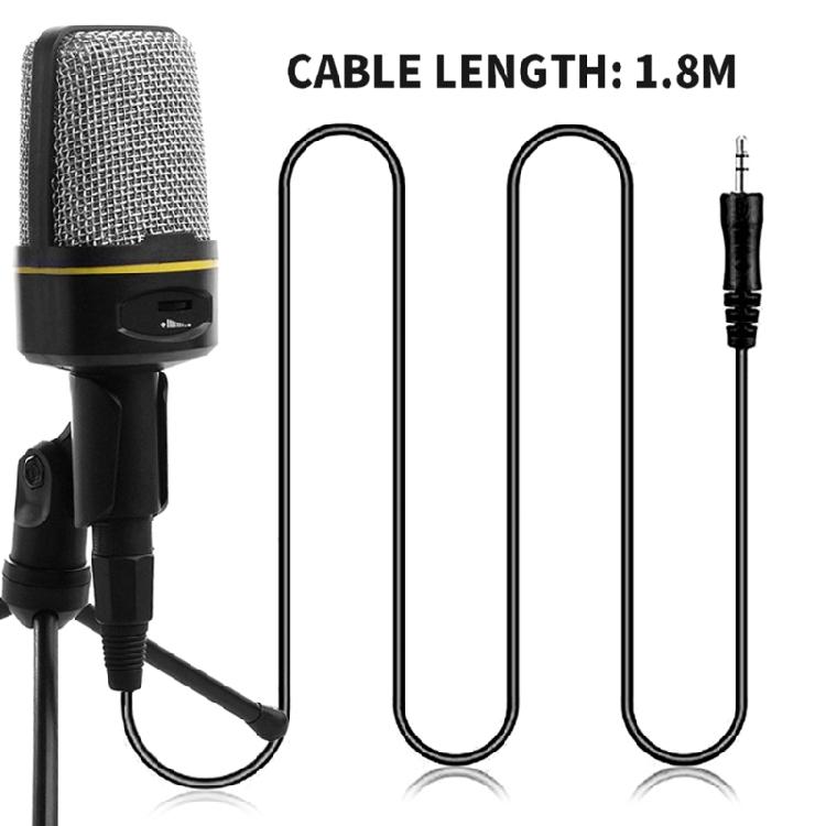 SF920 Omnidirectional Microphone Gaming Condenser Microphone with Holder Stand