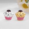 Sterling Silver Pompompurin Cake Beading DIY Handwoven Rope Beads Accessories