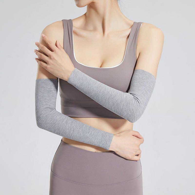 

Pure Cotton Arm Sleeve Men s Sun Protection Women s Long Sleeve Thin Air-Conditioned Room Summer Elbow Arm Arm Joint Heattech Oversleeve 45cm light gray XL