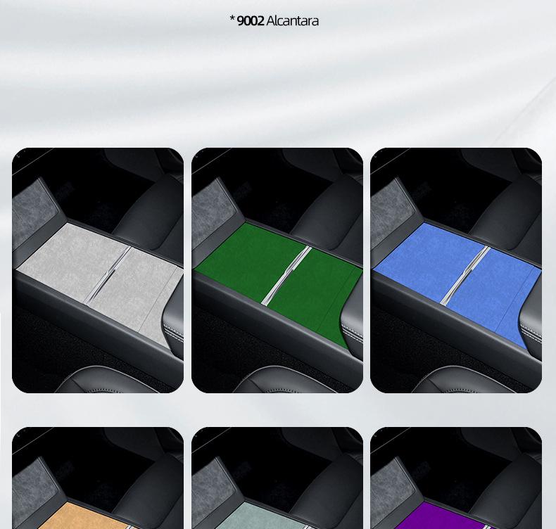 Tesla Model 3 Refresh Alcantara Suede Console Panel Cover