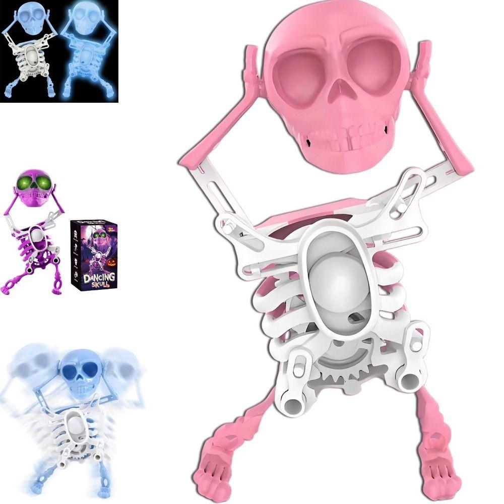 Mit Musik Tanzendes Skelett Leuchtend Aufziehskelette Geschenke Schreibtisch Federwerk Spielzeug