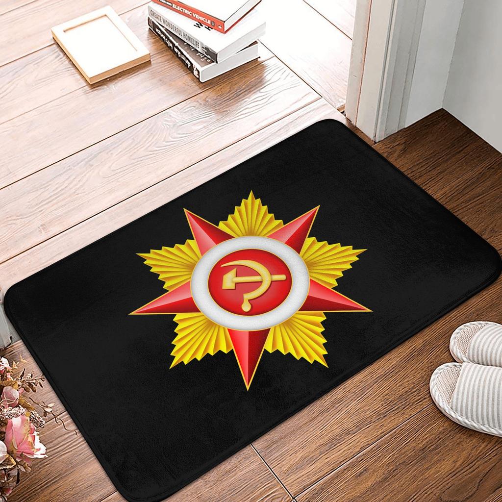Coat of Arms of Russia Front Door Mat Anti-Slip Indoor Absorbent Russian Empire Doormat Garden Garage Entrance Rug Carpet