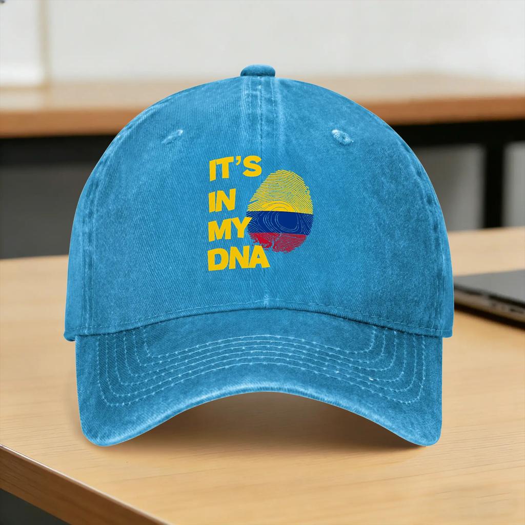 Baseball Cap Colombia Flag Fingerprint Summer yk Cute Hip Hop Hats Unisex Adult Design Hunting Camping Wholesale Baseball Caps