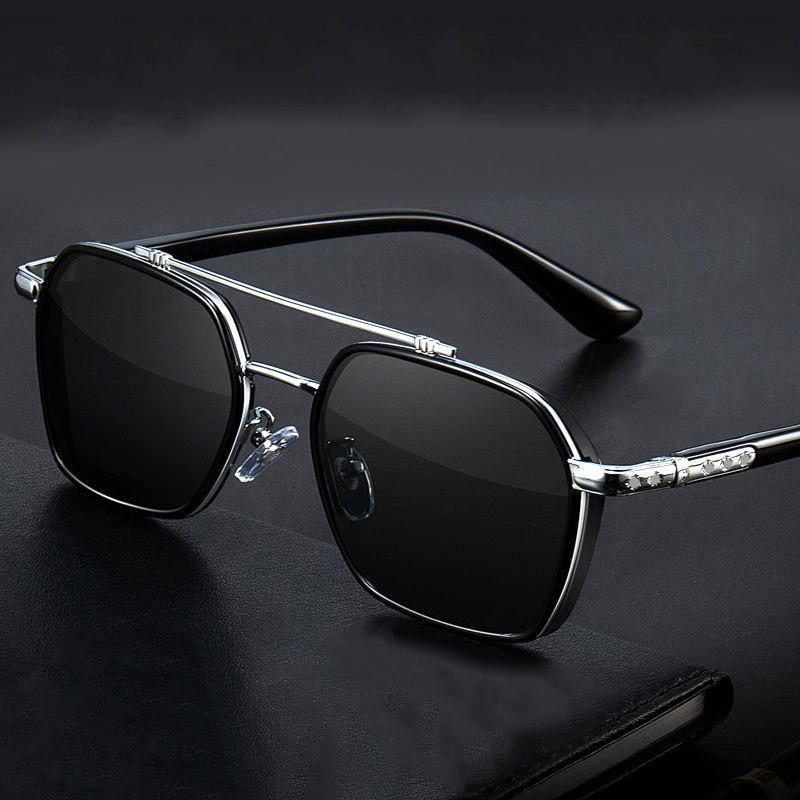 Nicht polarisierte Mode Polygon Retro Angeln Sonnenbrille Männer Frauen Fahren Angeln Sonnenbrille Marke Designer Männliche Metall Sonnenbrille