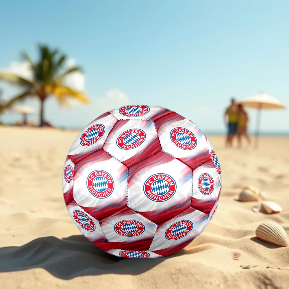 Bayern Monaco Pallone da Calcio Taglia 5 Alta Elasticità Pallone da Calcio Per Competizione All'aperto Allenamento Quotidiano Gioco