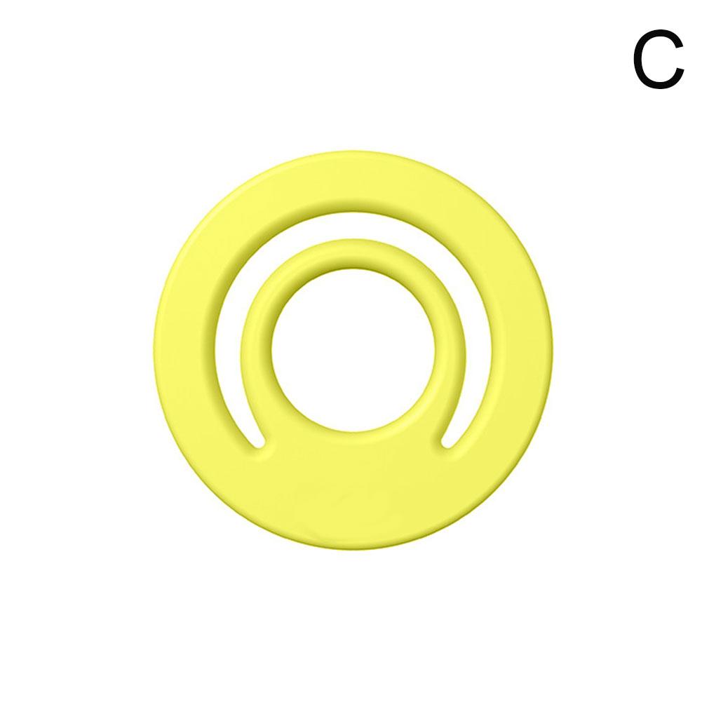 מחזיק טלפון סיליקון מגנטי עם אחיזה חזקה, מחזיק טלפון מגנטי דו-צדדי עגול, תמיכה ל-MagSafe לאייפון