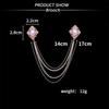 Retro European & American Style Detachable Pearl Chain Collar with Floral Pattern