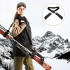 Ski Carrier Strap Snowboard, Pole and Boot Carry Sling Straps Adjustable Ski Wraps Cushioned Shoulder Skiing Gear Equipment