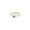 2025 Birth Colorful Cubic Zircon Heart Opening Rings For Women Fashion Dainty Stainless Steel Princess Ring Jewelry Wedding Gift