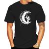 Unisexs Top Qualitycotton Digging The Moon Print Funny Unisexs ONeck T Shirts Fashion Unisexs Tops Cool Unisex Tshirt Male Tee Shirts