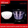 Round Disposable Plastic Bowl with Lid for Fresh-Keeping