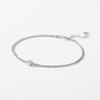 Nový S925 Sterling Silver Dvouvrstvý náramek Dámská móda Osobnost Jednoduchý jednoduchý diamantový vrstvený náramek ve stylu nošení Instagram