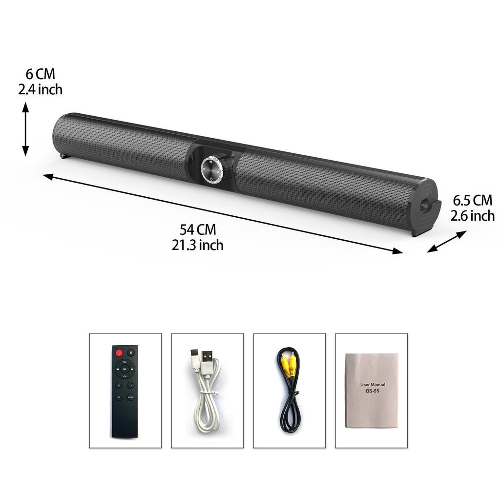 2025 Wireless Soundbar: Bluetooth Speaker for TV, Computer, Outdoor & Gaming