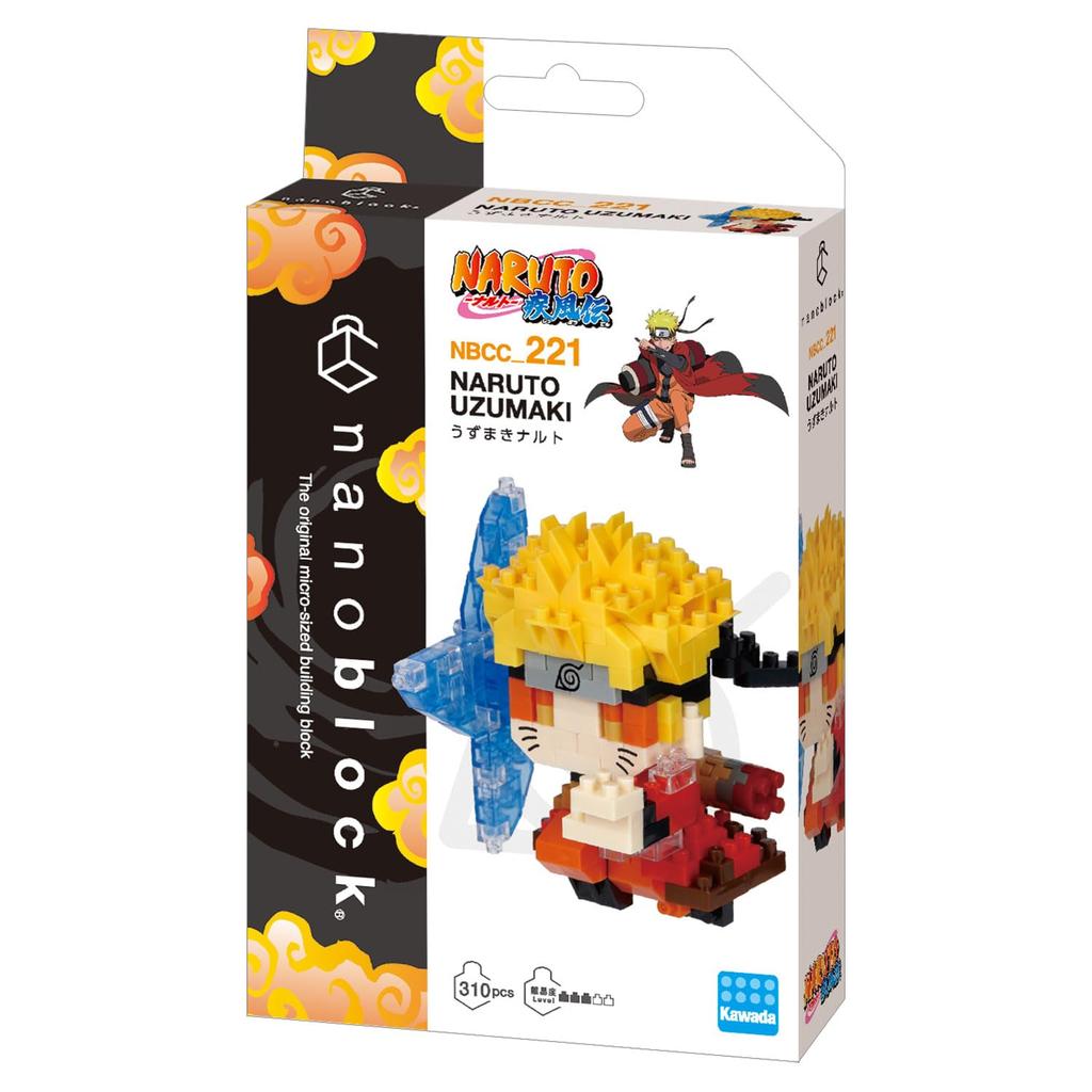 Kawada Nanoblock Uzumaki Naruto 3 X X 18 Ages 12 and Interior "NARUTO Shippuden" NBCC_221, 10.5 Cm, Up, Decoration, Hobby, NBCC_221
