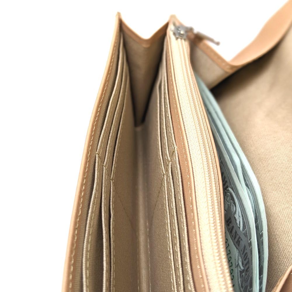 Karukuru Vegetable Series Flap Long Wallet MOS-VG002 BlueCamel