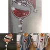 Trendy Womens Christmas Wine Glass V-neck Long Sleeve Pullover Blouse Tops