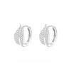 Leaf Ear Buckle Women's Ultraflash Ring Earrings Light Luxury Niche Design Stud Earrings