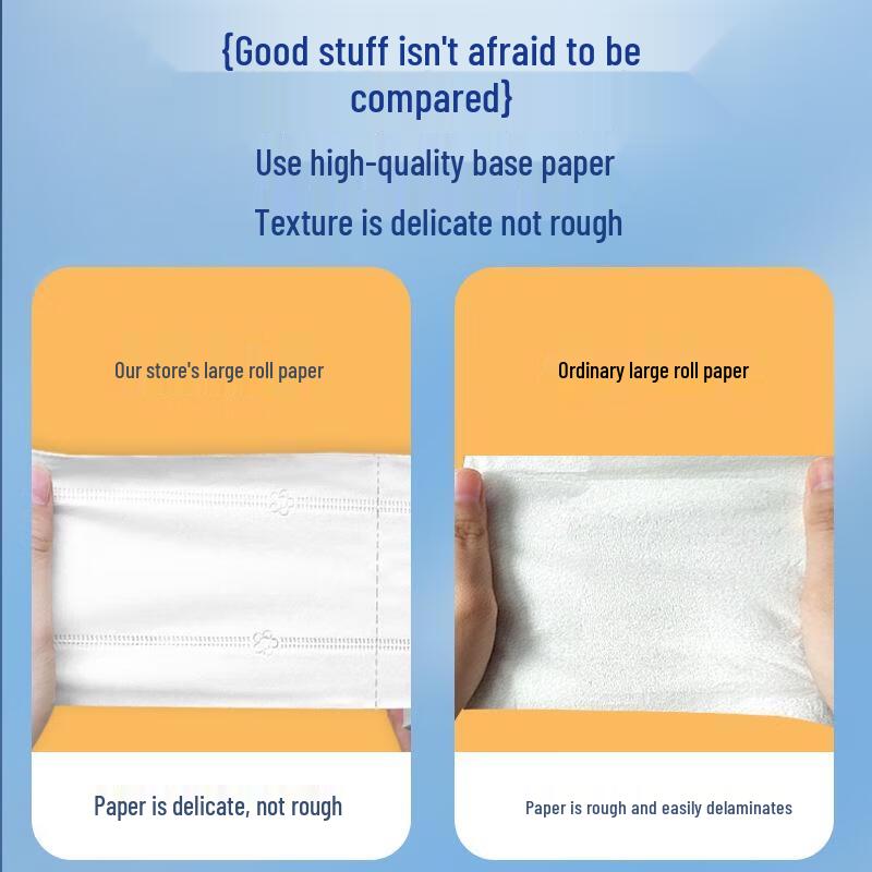 JingJingRS Commercial Double-Layer Jumbo Roll Toilet Paper