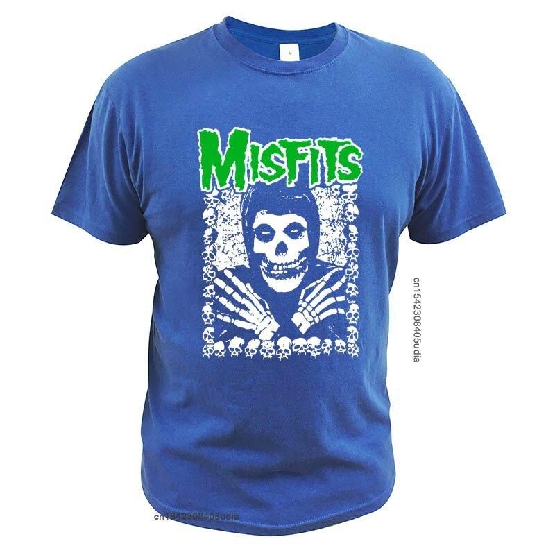 The Misfits I Want Your Skulls T Shirt Punk Rock Band T Shirt Cotton High Quality Basic Crew Neck Tee Tops