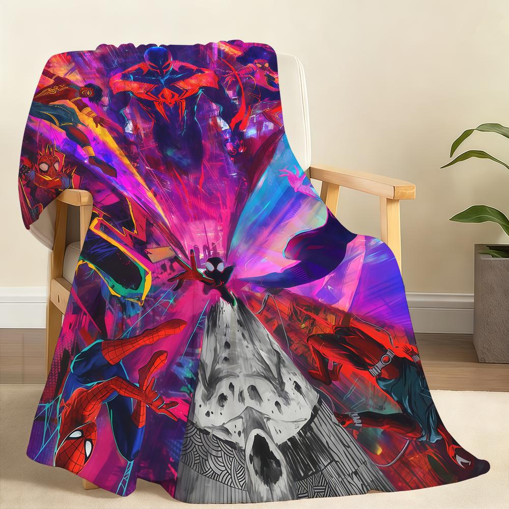 Cool S-Spider-ManS Blanket Soft Throw Blanket for Home Bedroom Bed Sofa Picnic Travel Office Rest Cover Blanket Gift