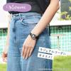 Sun Flame Co. Ltd. Watch J-Axis Sanrio Rubber Big Face Kuromi CR3C0008-KUB Ladies Black