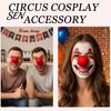 Red Nose for Costume Clown Nose, Soft Fake Adults Elastic Strap Kids, Halloween Cosplay Accessories, Masquerade Prop Party Decoration