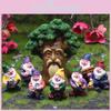 Dwarf Scene Miniature Resin Garden Decor With Fairy Figures For Home Or Gift Use