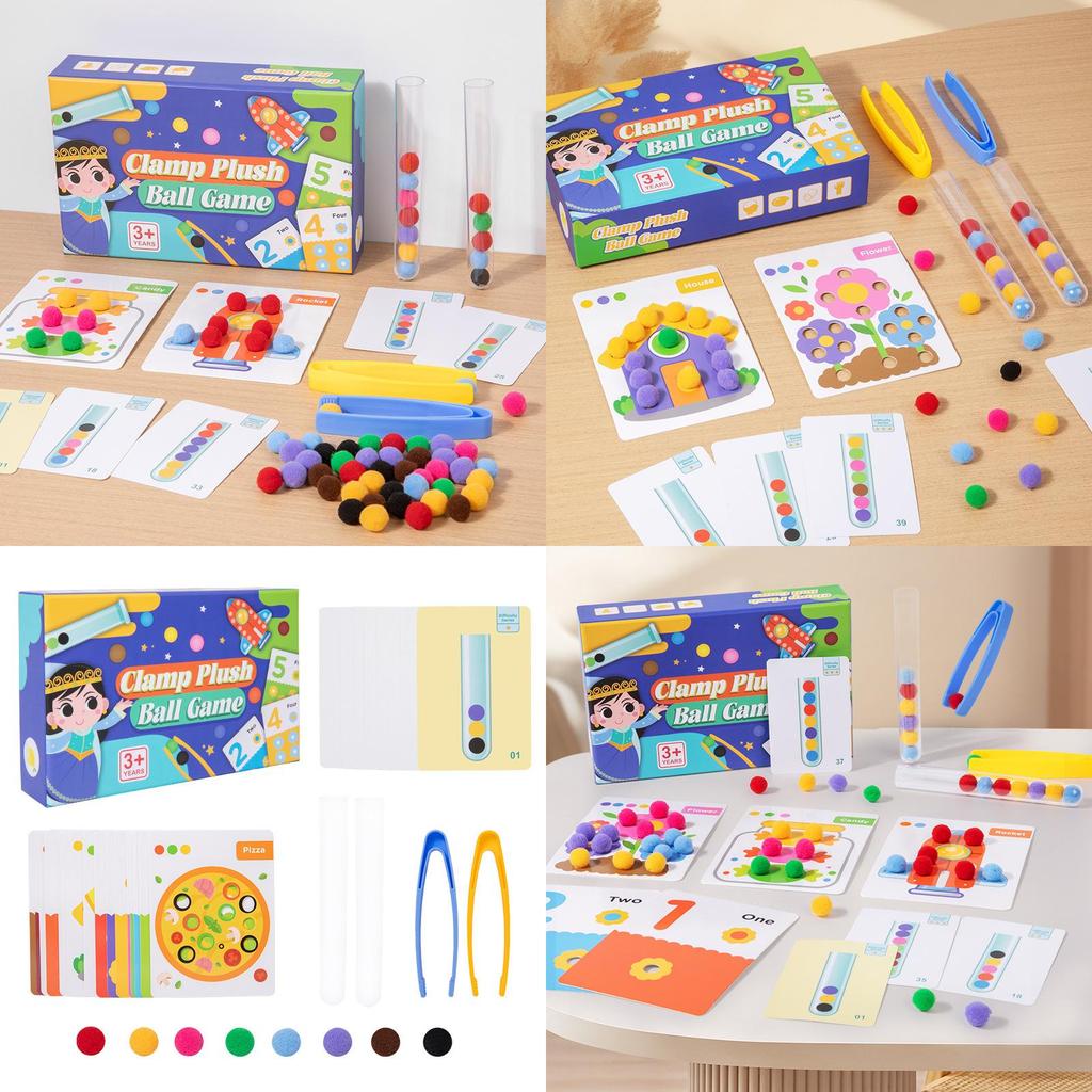 Fine Color Recognition Clip Ball Toy For Toddlers And Preschoolers Classroom In