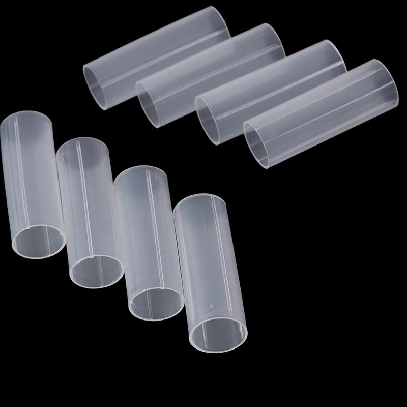 8Pcs 6Cm Plastic 18650 Battery Holder Tube For Flashlight Torch Lamp Light