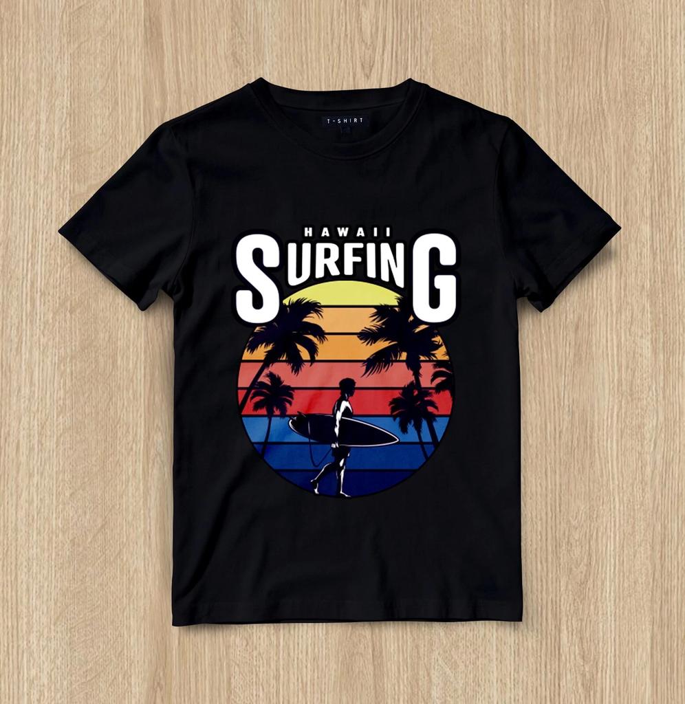 Custom Classic Wave Rider Graphic T-shirt Design Unisex Jersey Short Sleeve Tee