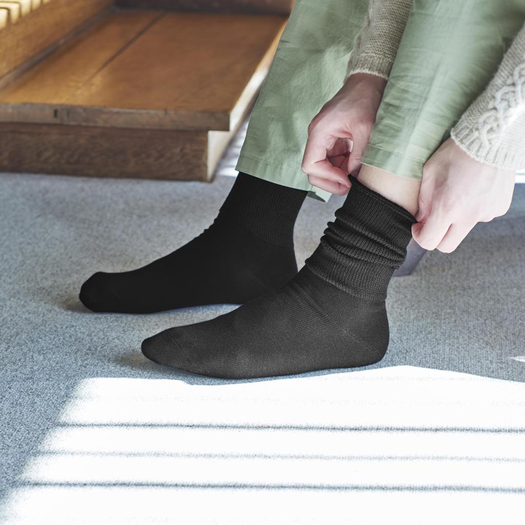 Thermos Warm Comfort Crew Sizes Comfortable To Cold Winter Warm Deodorizing &ONDO Socks, Length, 22-24cm, Gray, Wear, Protection, Warmth, Socks,