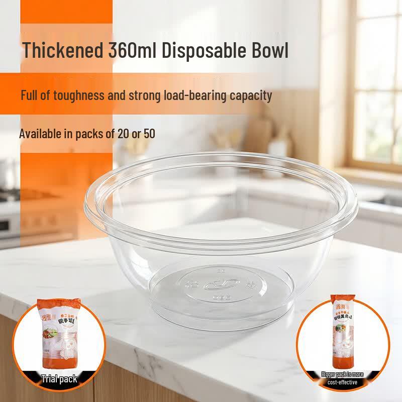 Xinya Disposable Round PP Microwaveable Soup & Takeout Bowls
