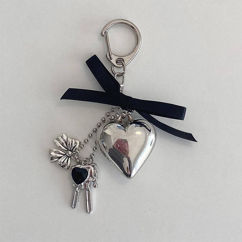 

Чудовий делікатний брелок із бантом у вигляді великого серця, кулон для мобільного телефону, чохол для навушників, кулон, рюкзак, прикраса, аксесуари, подарунки