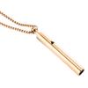 Mindful Breathing Whistle Necklace Stainless Steel Anxiety Reduction Necklace Stress And Panic Relief Necklace Adjustable Length Meditation Inner