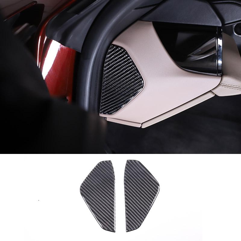 Soft Carbon Fiber for Porsche Taycan 2019-2025 Car Interior Dashboard Center Console Door Decoration Stickers Car Accessories