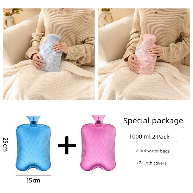 2025 Hot Water Bag Winter Warm Bed Warm Bed Cover Foot Handy Gadget Large Stuffed Irrigation Type Hot-Water Bag Water Injection