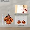 2D Flat Cute Acrylic Thanksgiving Turkey Chicken Earrings for Women Fall Pumpkin Accessories Charms Jewelry Gifts