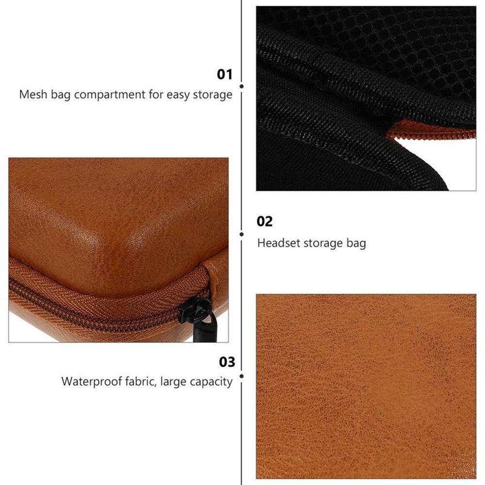 Bag Headphone Case Data Cable Bag USB Data Cable Organizer Earphone Storage Bag Zipper Hard Box