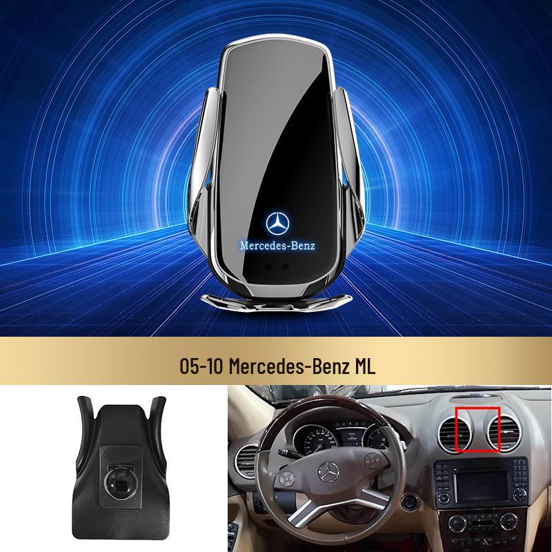 Bezdrátový držák telefonu s rychlým nabíjením Mercedes-Benz pro třídu C/třídu R/třídu S/třídu E/GLK/třídu B