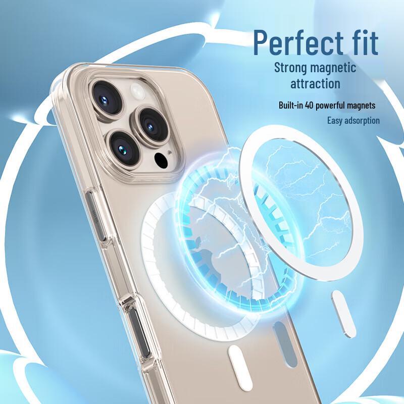 iPhone 16 Pro Magsafe Magnetic Transparent Case