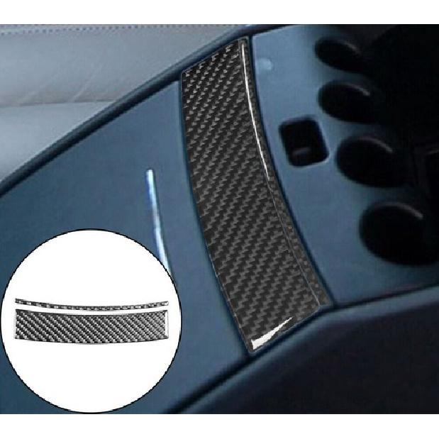 2Pcs For Chrysler 300 300C Carbon Fiber Interior Below Center Armrest Cover Trim