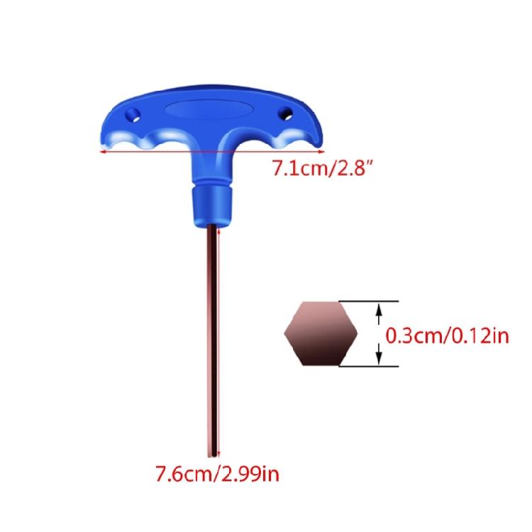 Kleiner T-Griff Inbusschlüssel Langer Griff Sechskantschlüssel H 2,5/H 4/H 5/H 6