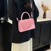 Fashion splicing contrasting colors, new women's 2025 summer models, go to work with temperament, crossbody shoulder handbag