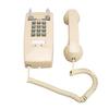 Retro Wall Phone Waterproof Decorative Corded Telephone with Volume Control for Home Bar Bathroom Beige