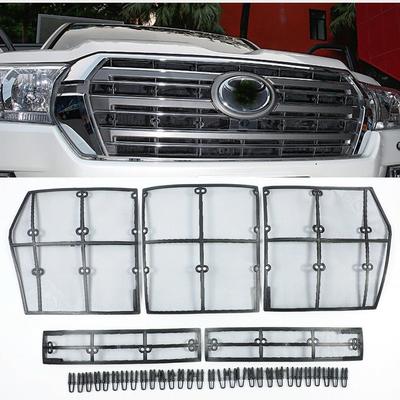 For Toyota Land Cruiser 200 LC200 FJ200 2010- Accessories Front Grille Ect Net Screening Ert Mesh Decoration Covers