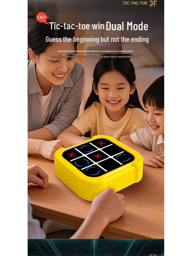 International-Style Electronic Tic-Tac-Toe & Gomoku Multi-Functional Chessboard Game for Kids