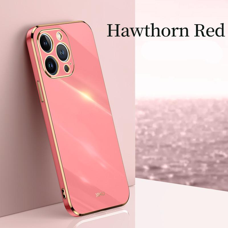 6D Casing For APPle iPhone 15 Pro Max Fundas 14 Plus 11 13 12 Mini 14Pro 15Pro 15Plus Solid Color Plating Phone Case Soft Cover