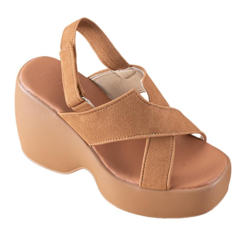 Fashion Platform Women's Super-high Heels Sandals Designer Heeled Shoes 2025 Summer New Wedges Pumps Elegant Buckle Sandalias De Mujer