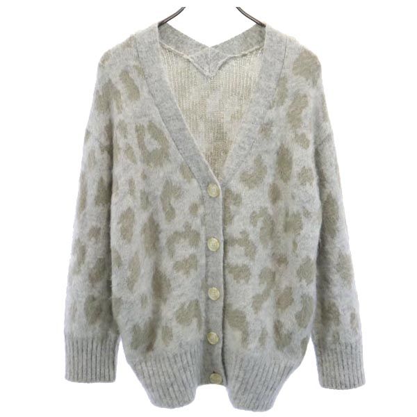 kei shirahata Mohair Blend Overall handle Long sleeve cardigan F Women Used