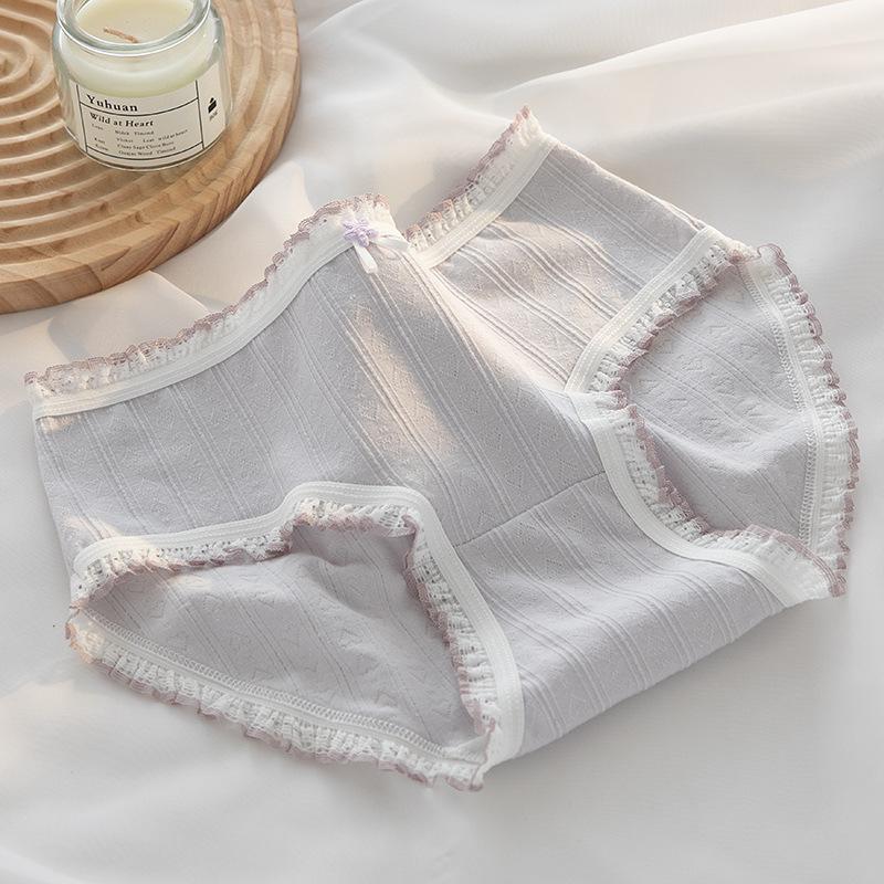 Baby cotton underwear women's antibacterial crotch pure Lingerie cotton breathable waist bag hip cute triangle Panties